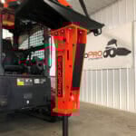 Concrete breaker facing down