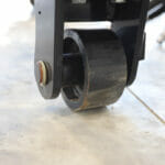 road saw guiding wheel