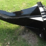 side view of stump bucket