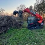 Industrial Grapple Rake Field