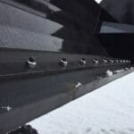 rubber blade on snow pusher