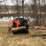 log grapple in field