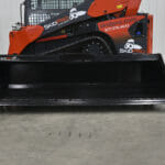 Skid Steer Dirt Bucket in shop