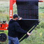 feeding fence through