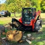 skid steer log splitter with 4 way head