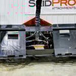 mounting plate for skid steer brush mower