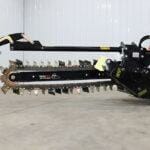 skid steer trencher side view