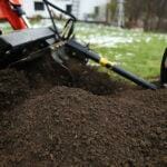 trencher auger digging