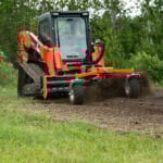 skid steer with soil conditioner