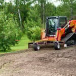 conditioning soil with skid steer