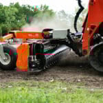 conditioning soil with skid steer