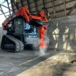 skid steer concrete breaking breaking concrete
