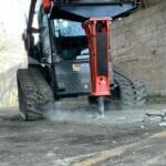 breaking up concrete floor