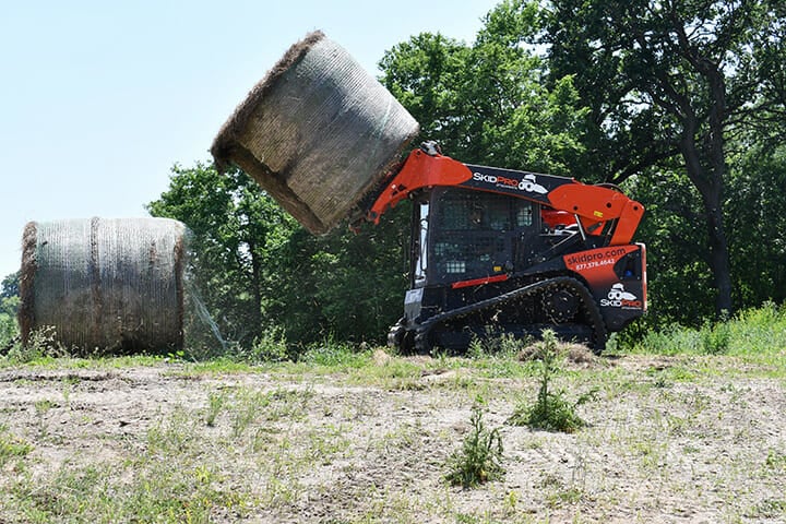 carrying round bale