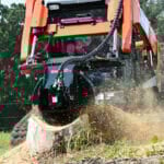 stump grinder grinding stump