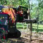 tree shear cutting
