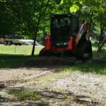 land plane working with dirt