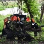 rock grapple with brush