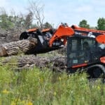 rock grapple with log