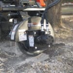 grinder on stump