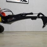mini backhoe from side