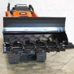 mini tiller with hood open