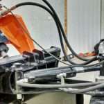 hydraulic angle on mini broom