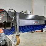 mini skid steer angle broom