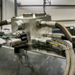 valve block on mini angle broom