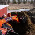mini dirt bucket scooping