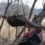 skid steer mini grapple with brush