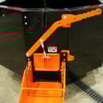 manual concrete bucket front