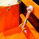 manual concrete bucket top of chute