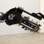 skid steer mini trencher