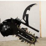 mini skid steer trencher and crumber