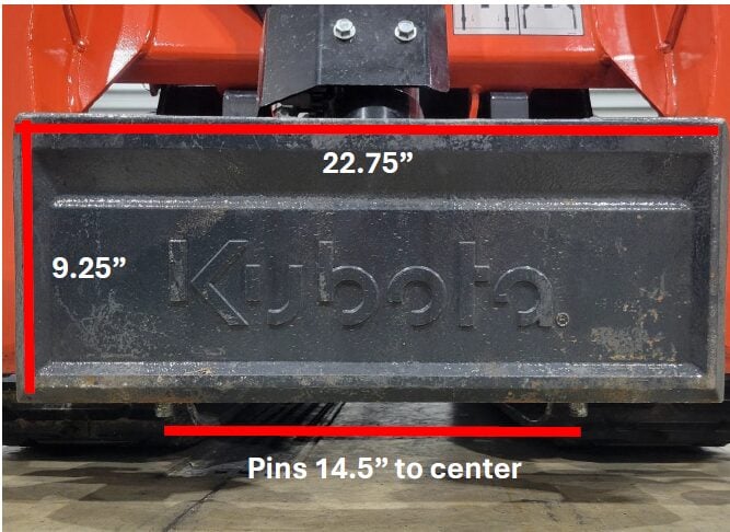 toro dingo plate