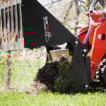 mini skid steer bucket dozing