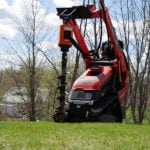 mini skid steer dirt auger garden