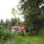 mini skid steer tree puller