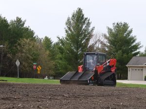 skid steer landscape rake