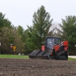 skid steer landscape rake