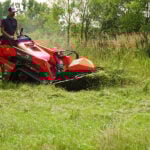 mini cutter in grass