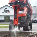 concrete breaker breaking concrete