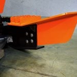 extended skid shoes on disc mulcher