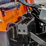 angle boom safety step