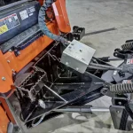 angle boom protected hoses