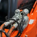 hydraulic snow blower on skid steer