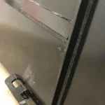 hd snow bucket rear support close up
