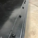 snow bucket with bolt on edge