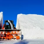 snowblower through pile